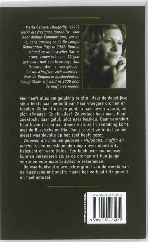 Vrouwen die mannen geloven achterkant