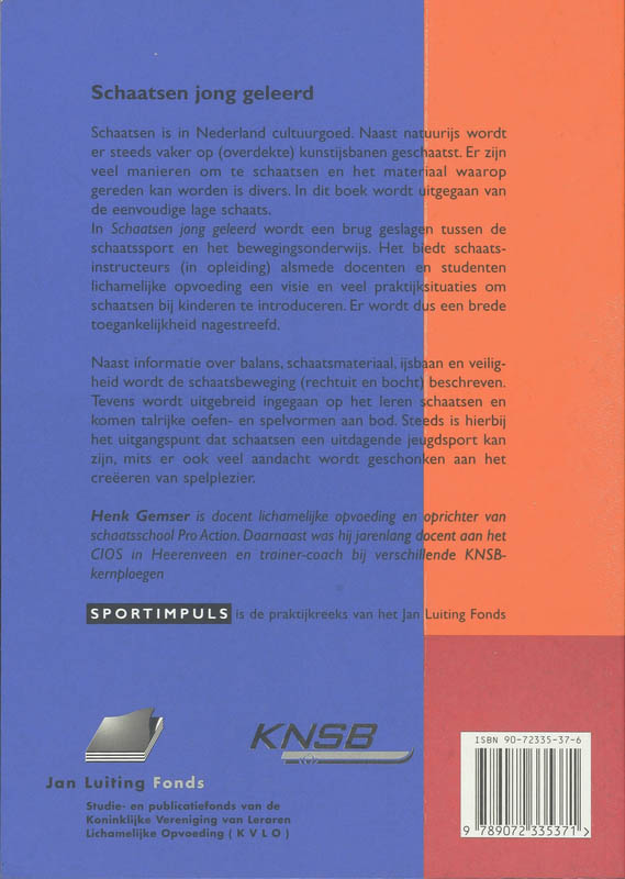 Sportimpuls  -   Schaatsen jong geleerd achterkant