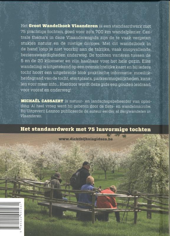 Dicht-bij-huisgidsen - Groot wandelboek Vlaanderen achterkant