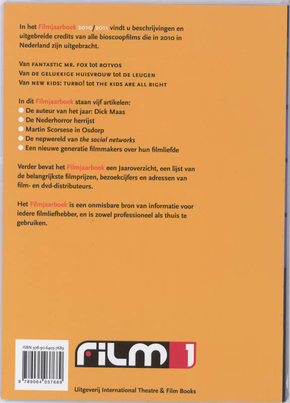 Filmjaarboek / 2010-2011 achterkant