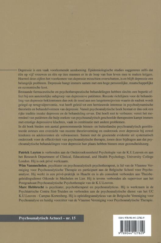 Psychoanalytisch Actueel 15 - Depressie achterkant