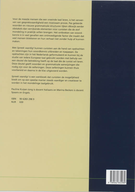 Spreek vaardig! achterkant