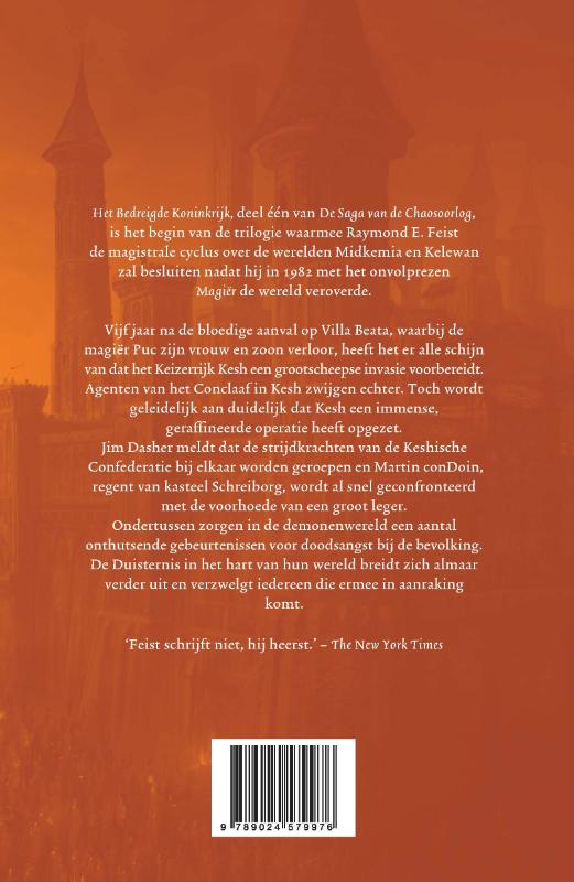Het bedreigde koninkrijk / De saga van de chaosoorlog / 1 achterkant