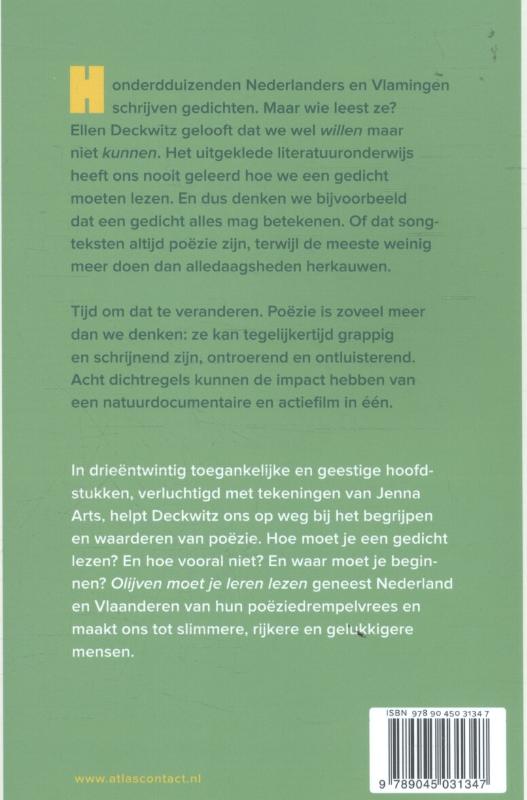 Olijven moet je leren lezen achterkant