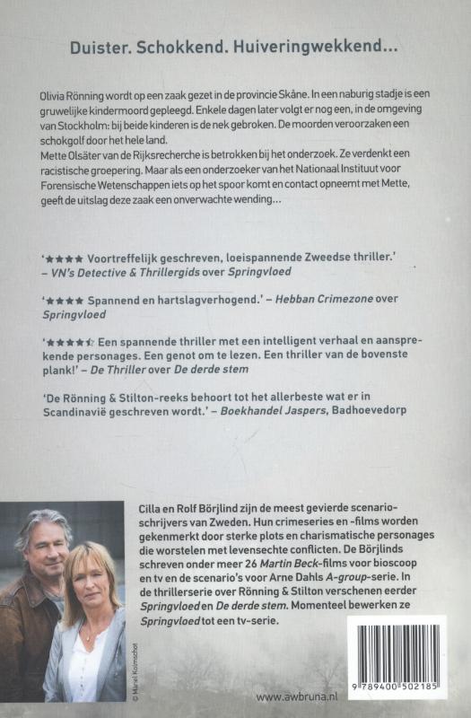 Zwarte dageraad / Rönning & Stilton / 3 achterkant