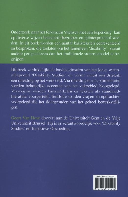 Disability studies achterkant