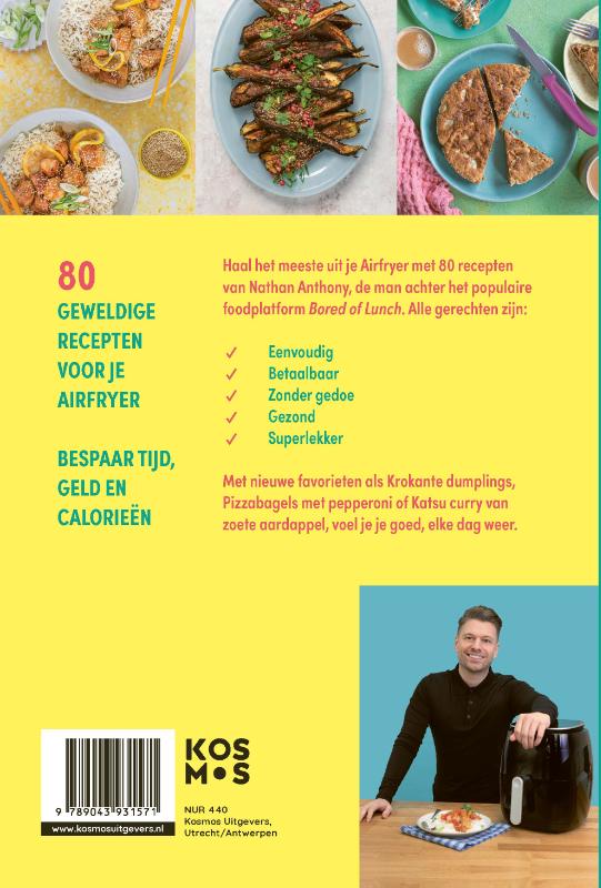 Het gezonde airfryer boek / Bored of lunch achterkant