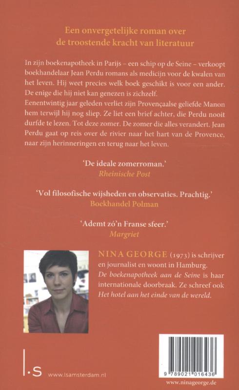 De boekenapotheek aan de Seine achterkant