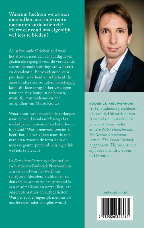 Een simpel leven achterkant