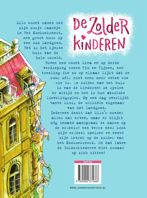 De zolderkinderen achterkant