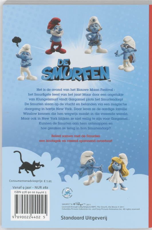Smurfenavontuur in New York / De Smurfen achterkant