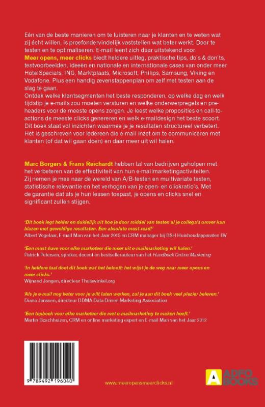 Meer opens, meer clicks achterkant