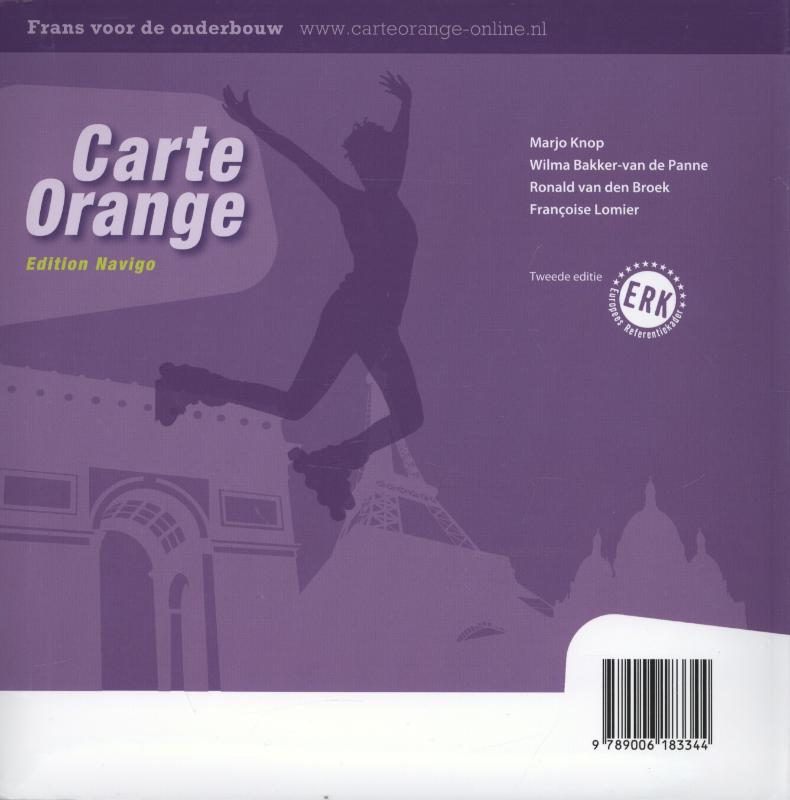 Carte orange 2 HV edition navigo Livre de textes achterkant