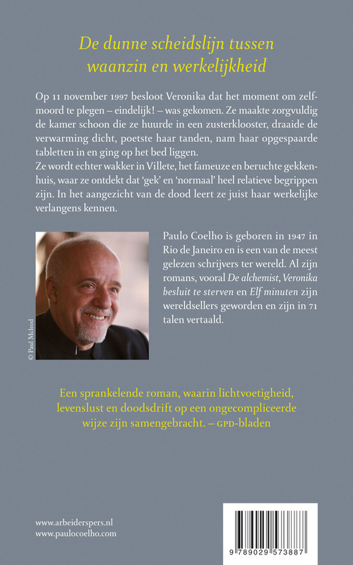 Veronika besluit te sterven achterkant