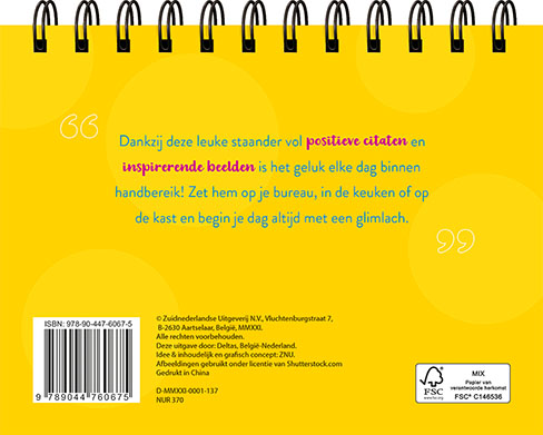 Deltas Elke Dag Gelukkig achterkant