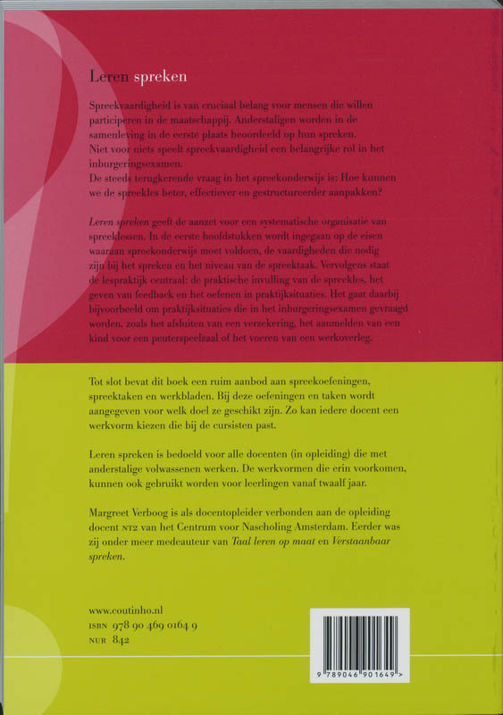 Leren Spreken achterkant