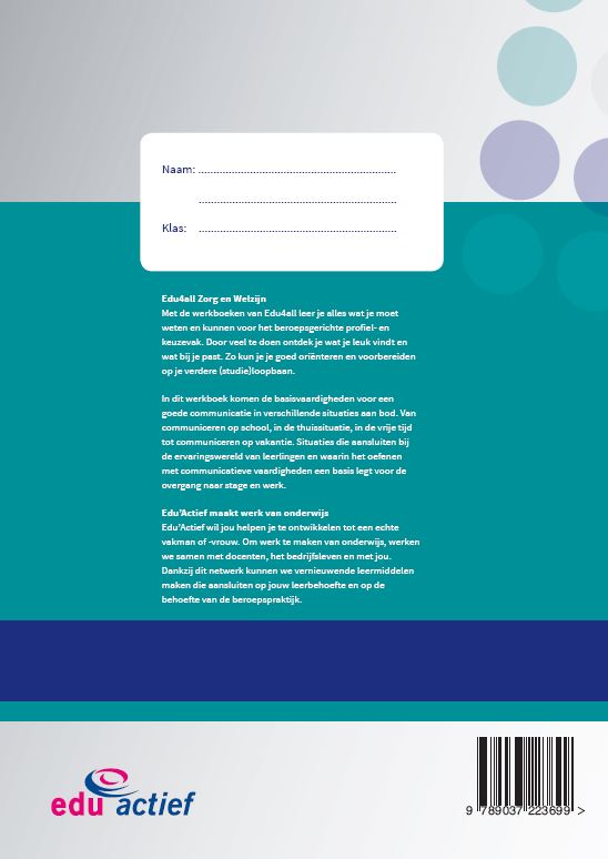 Voorbereiden op stage en bijbaan / VMBO Algemene Beroepsvaardigheden achterkant