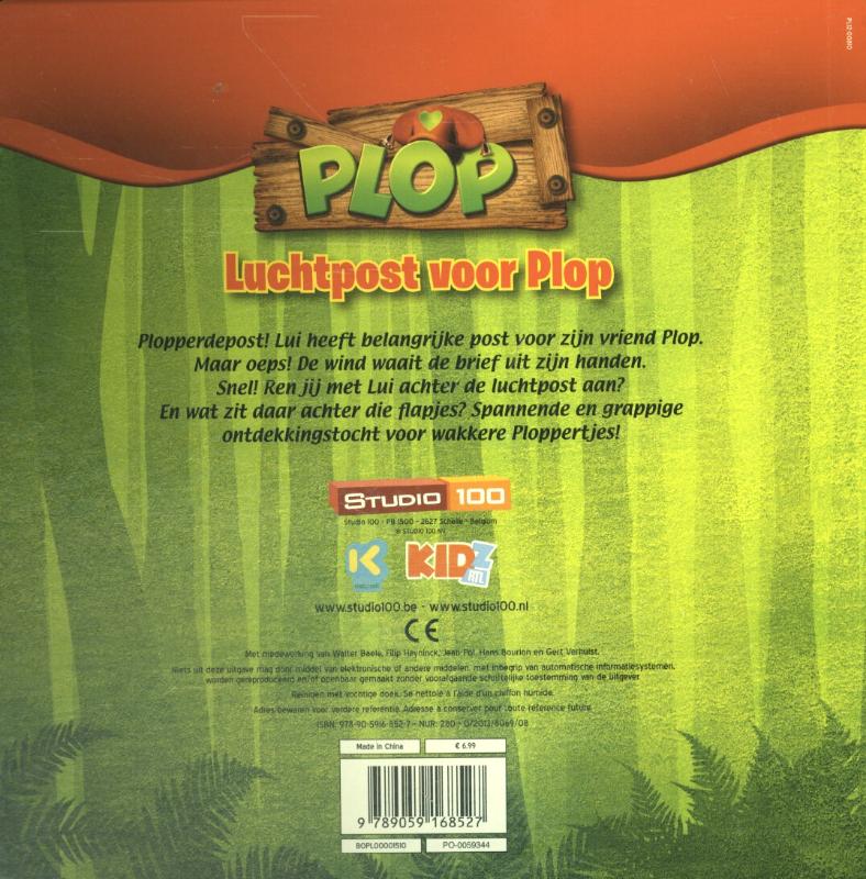 Plop - Luchtpost voor Plop achterkant