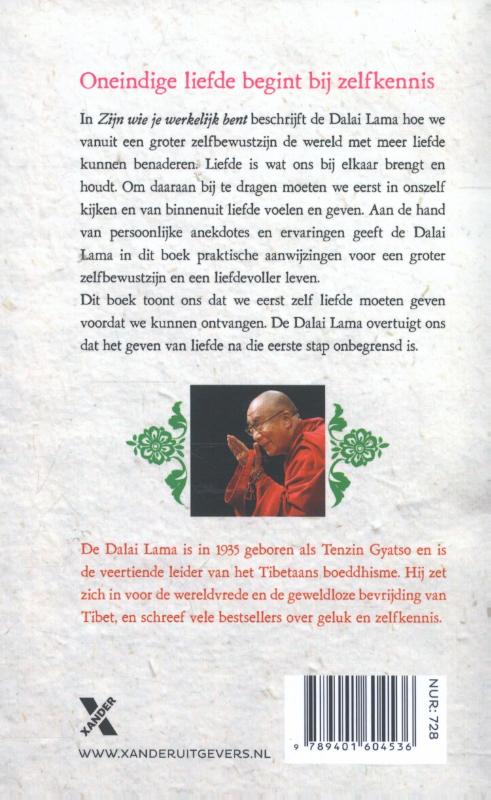 Zijn wie je werkelijk bent achterkant