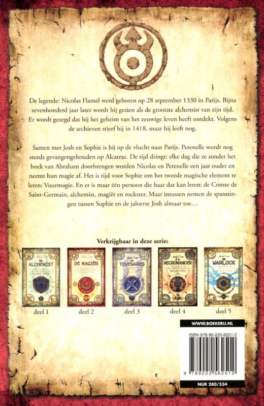 De magier / Nicolas Flamel / 2 achterkant