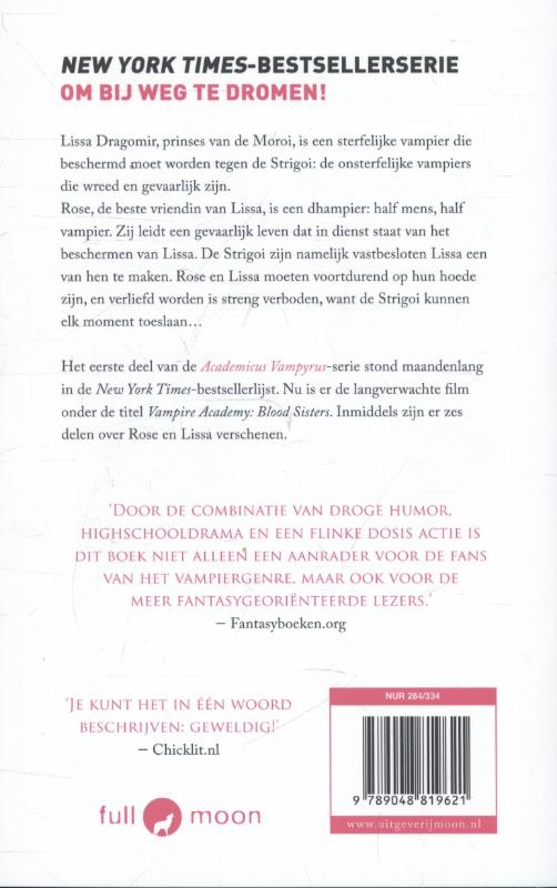 Vampire academy achterkant