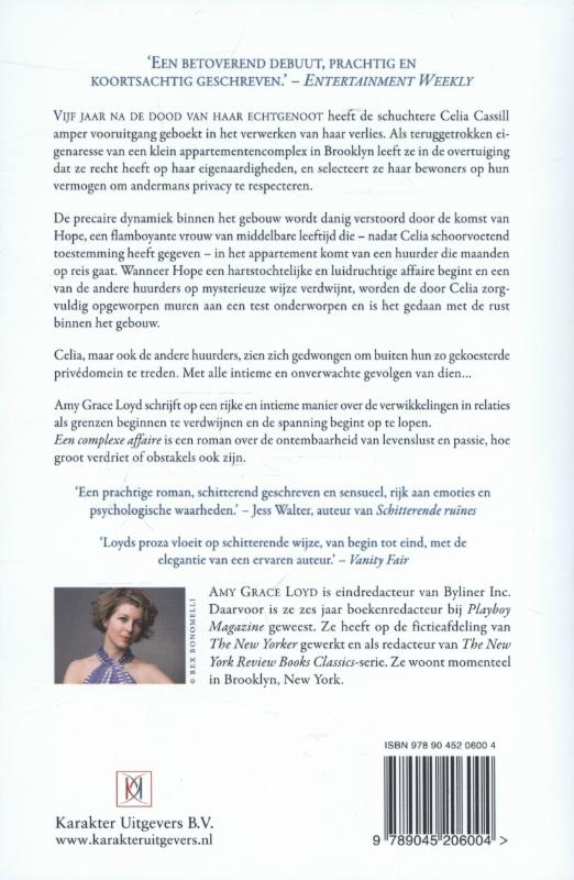 Een complexe affaire achterkant