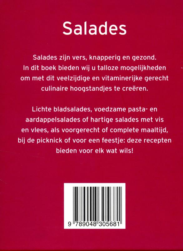 Salades / Mini kookboekjes achterkant