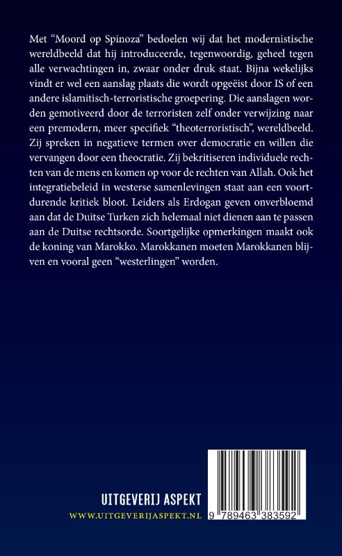 Moord op Spinoza achterkant