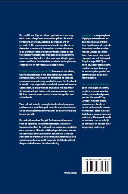 Operatieve zorg en technieken  -   Sociale vaardigheden op de OK achterkant