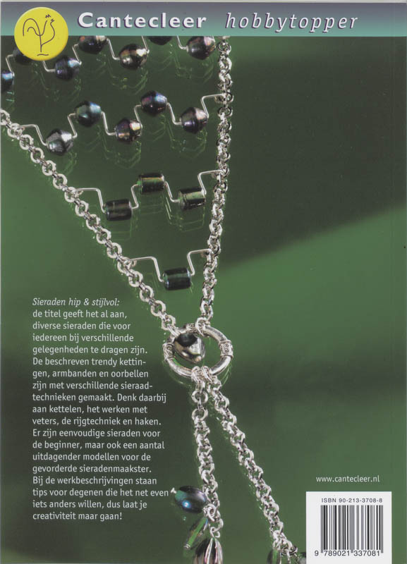 Sieraden hip & stijlvol / Cantecleer hobbytopper achterkant