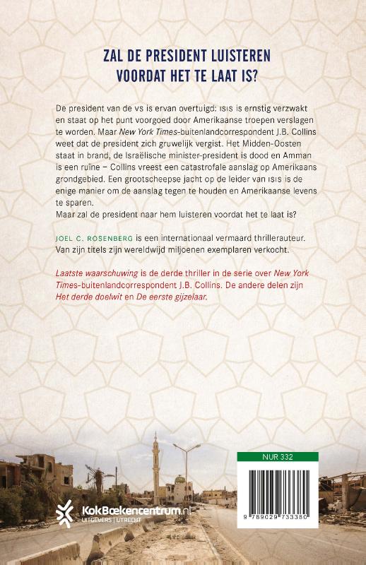 Laatste waarschuwing / J.B. Collins / 3 achterkant