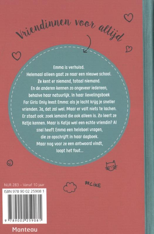 Vriendinnen voor altijd / For Girls Only! achterkant