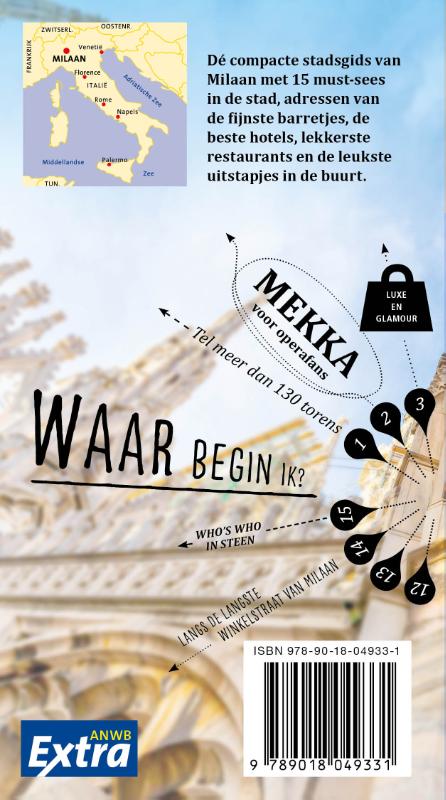 ANWB Extra - Milaan achterkant