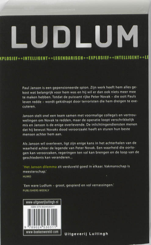 Het Janson dilemma achterkant