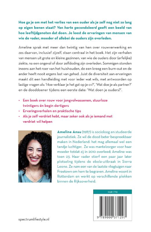 Van harte gecondoleerd achterkant