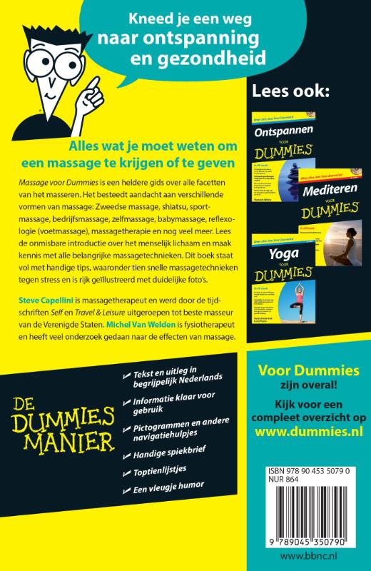 Massage voor Dummies / Voor Dummies achterkant