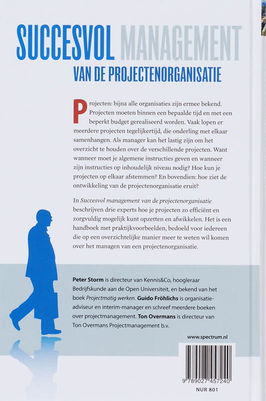 Succesvol Management Van De Projectenorganisatie achterkant
