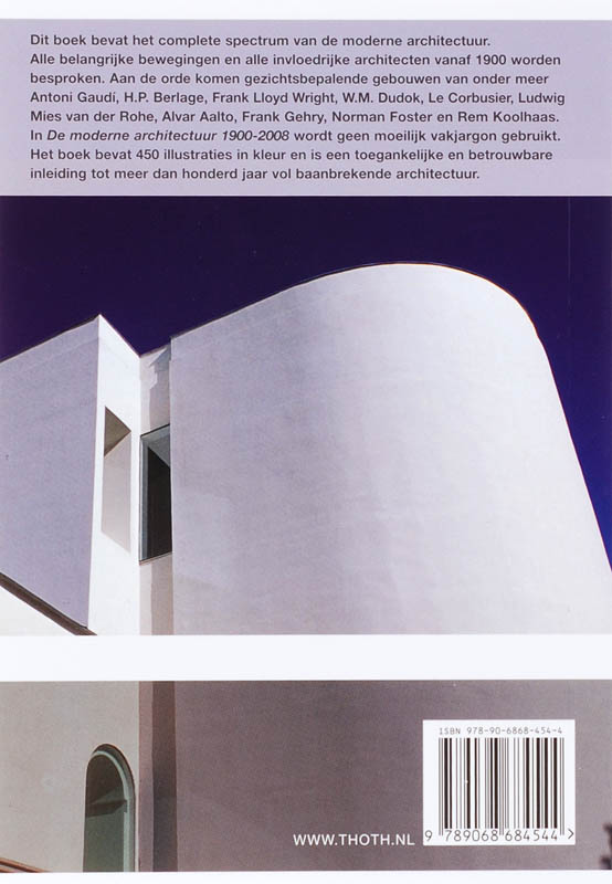 De Moderne Architectuur 1900 2008 achterkant