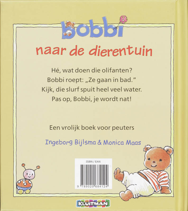 Bobbi naar de dierentuin / Bobbi achterkant