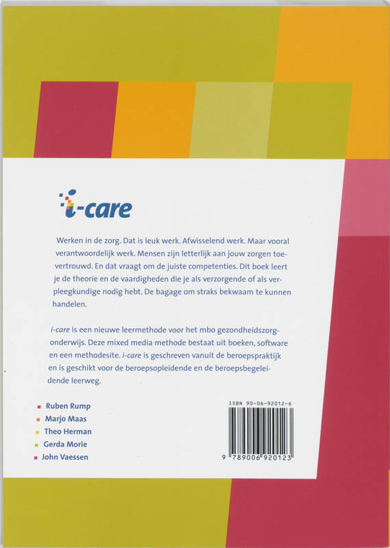 I-Care / 206 Ontwikkelingen In De Maatschappij 1 achterkant