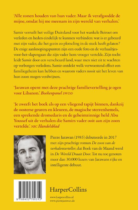 De zoon van de verhalenverteller achterkant