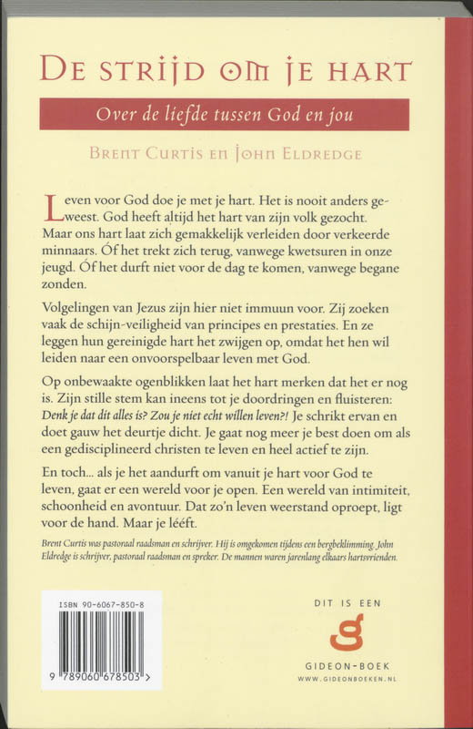 De strijd om je hart achterkant