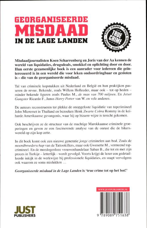 Georganiseerde misdaad in de lage landen achterkant