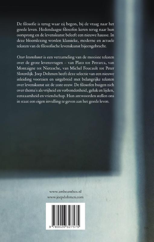 Over levenskunst achterkant