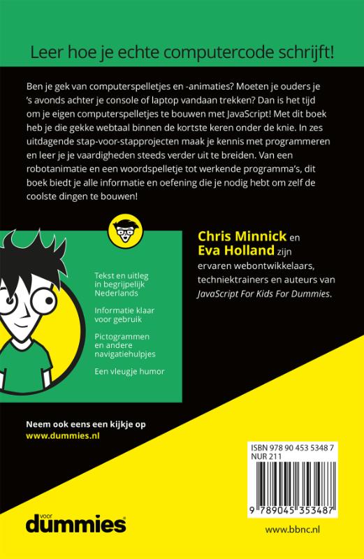 Voor Dummies  -   Programmeren voor kids voor Dummies achterkant
