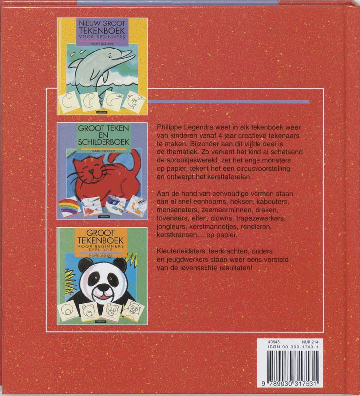 Groot tekenboek voor beginners achterkant
