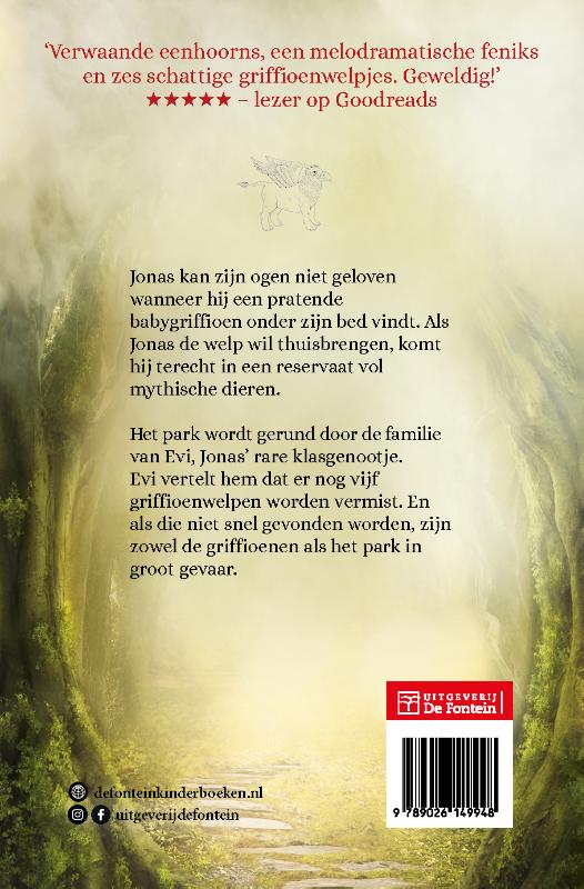 De vermiste griffioenen / Het fabeldierenpark achterkant