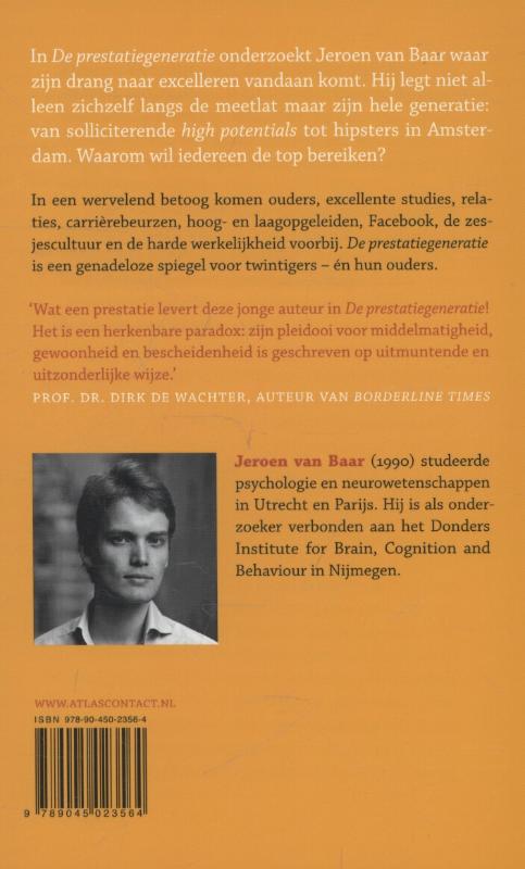 De prestatiegeneratie achterkant