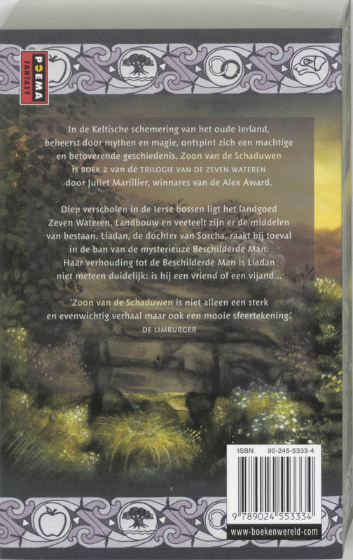 Zoon van de Schaduwen / Trilogie van de zeven wateren / 2 achterkant