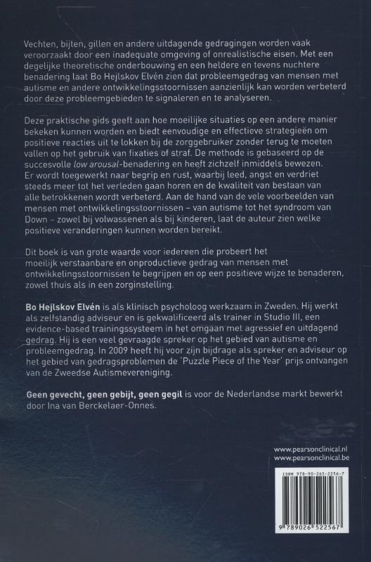 Geen gevecht, geen gebijt, geen gegil achterkant